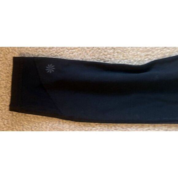 Athleta XS PETITE High Rise Mesh 7/8 Tight Leggings Reflective Black - Picture 5 of 6